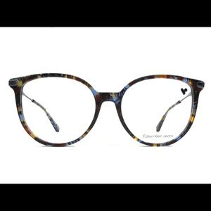 Calvin Klein Jeans Multicolored Tortoise Pattern Eye Glasses, Unisex